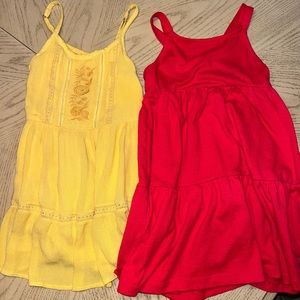 Two Girls Size 5 Sundresses